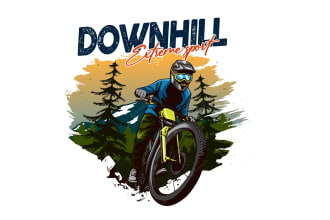 do an amazing mountain bike logo design in one day