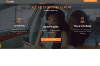 design a taxi website logistic website car website, trucking web or landing page