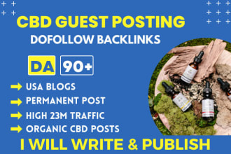 provide cbd guest post with dofollow backlinks