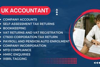 be your expert UK accountant, UK vat, UK accounts and UK tax return