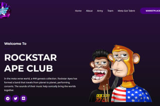 do cryptocurrency ico website and nft website design