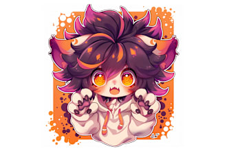 draw cute furry art, fursona , chibi, pfp, original character for you