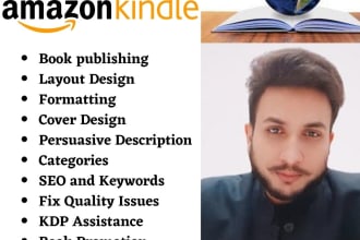 worldwide format, promote and publish your book on amazon and KDP