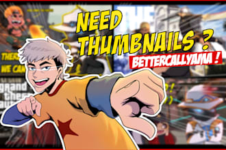 draw cartoon illustrated youtube thumbnail