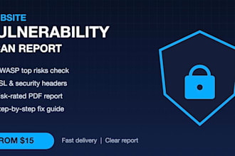 do website vulnerability assessment and owasp security scan