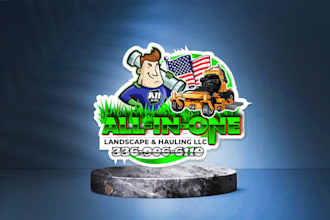 design unique agriculture landscape and lawn care logo