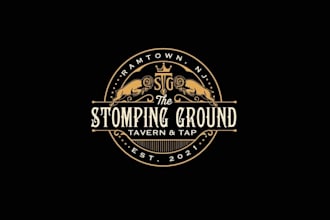 design outstanding bar restaurant logo