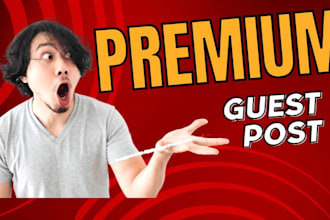 write and publish articles on premium sites, premium guest post service