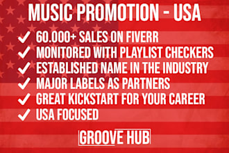 do organic, USA targeted music promotion