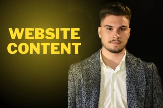 write your website content SEO optimized