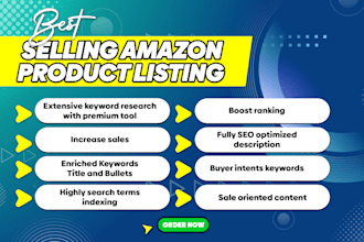 write amazon product listing and seo description