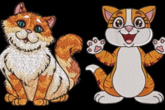 create custom embroidery digitizing into dst,pes