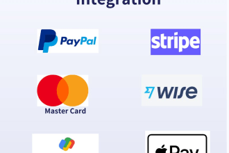 integrate stripe,paypal,wise,mastercard,google pay etc payment gateways