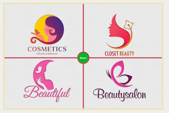 design spa, beauty, fashion, boutique, salon, skincare logo