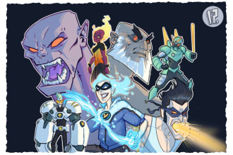 design original superhero character