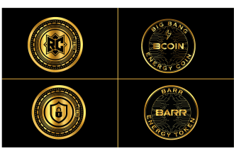 design crypto currency and bitcoin logo design