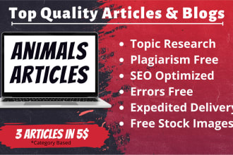 write cat, dog, pets SEO articles for animal care and pet blogs