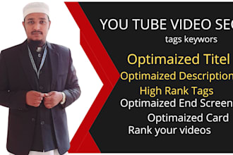 do high quality youtube video SEO expart