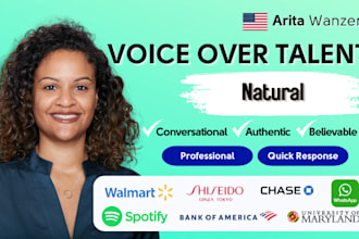 be your natural female voice over artist