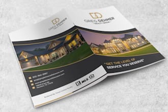 design professional modern unique and corporate presentation folder design