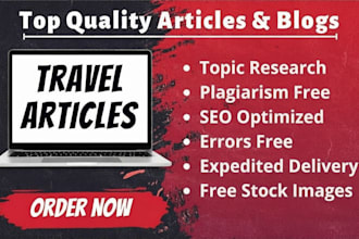 unique and engaging SEO travel blog posts or articles