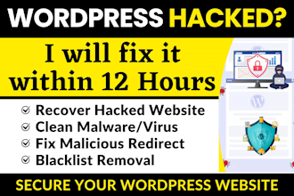remove wordpress malware, fix hacked website, malware removal