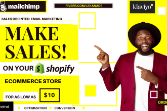 create mailchimp klaviyo shopify ecommerce email marketing sales funnel flows