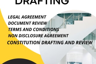 expertly proofread contract agreement, draft terms and condition , legal privacy