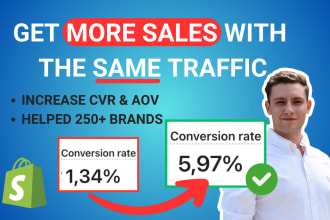 increase the conversion rate of your shopify store  cro audit