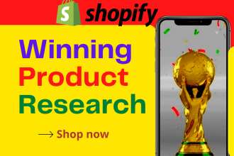 do shopify  winning dropshipping product research