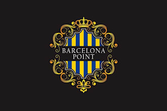 do eye catching powerful barcelona point logo fast delivery