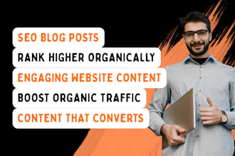 do SEO blog post, website content and content calendar