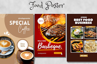 food poster design,flyer design