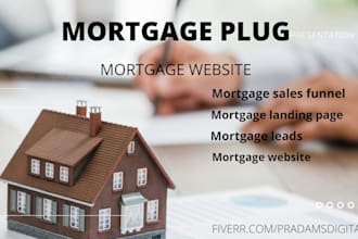 design mortgage website mortgage calculator landing page leads
