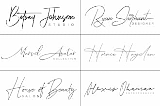 design signature handwritten logo
