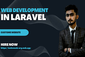 build a custom laravel ecommerce website with admin panel