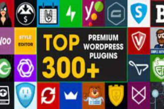 install elementor pro, wp bakery pro, acf pro and any other plugins with key