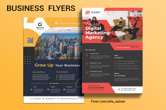 design corporate,one page and professional business flyers