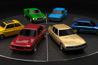do 3d car modeling