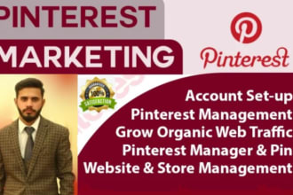 create pins with SEO as a pinterest marketing manager