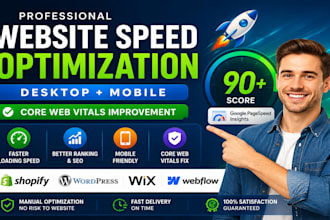 do wix shopify webflow prestashop speed optimization on google pagespeed insight
