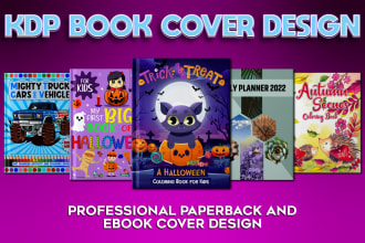 design kdp book cover, kdp low content and ebook cover