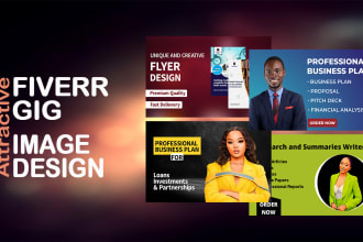 create professional and attractive fiverr gig image design