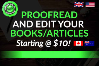 professionally proofread and edit your document