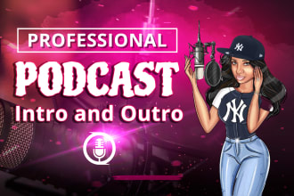 record urban female podcast intro and outro