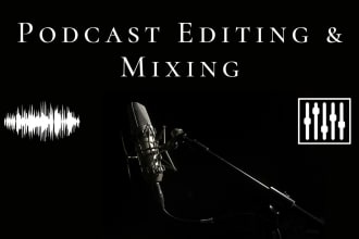 do professional video or audio podcast editing and mixing