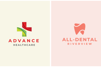 do modern medical, pharmaceutical or dental logo design