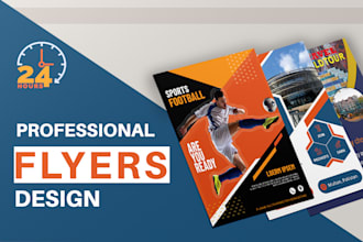 design business flyer, custom flyer, and football flyer