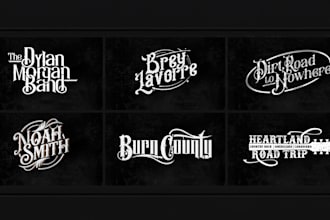 design a country music logo for your country rock band