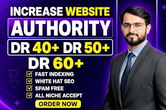increase ahrefs dr 40 dr 50 dr 60 with quality backlinks